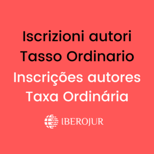 Iscrizioni autori / inscrições autores Coloquio Ítalo-brasileiro (Taxa ordinária | Tasso Ordinario)